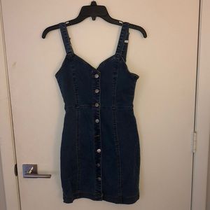 Denim Overall Dress Size Small